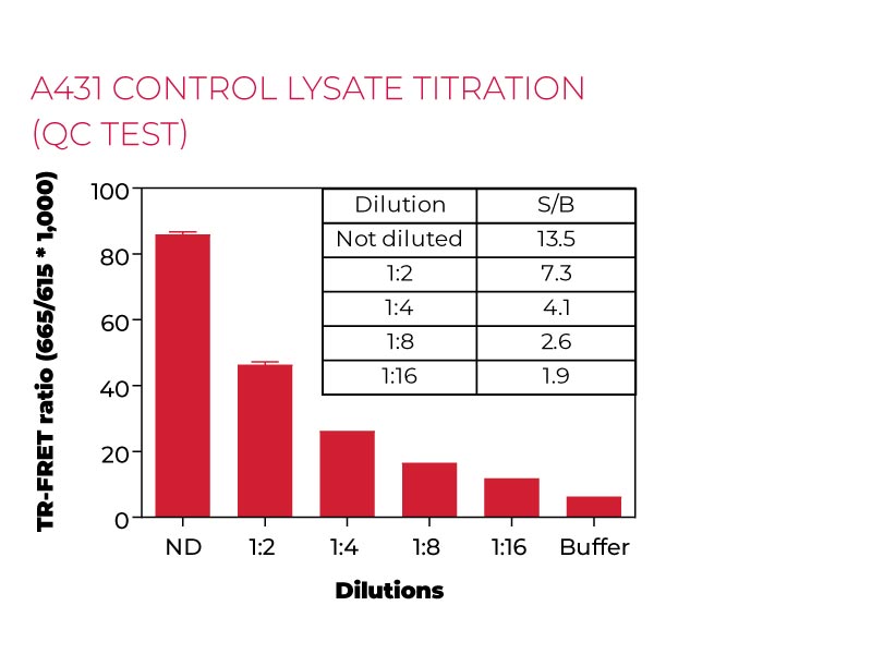A431 control lysate titration (QC test)