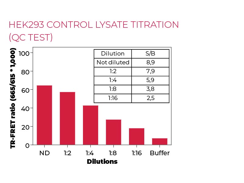 HEK293 control lysate titration (QC Test)