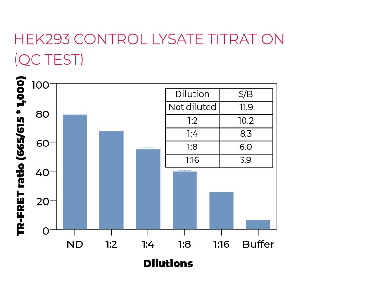 HEK293 control lysate titration (QC Test)